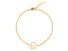 Leo Zodiac Plain Silver Jewelry Set PS-RDR-3093/RDE-1501/RDB-186/RDC-24.