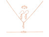  Libra Zodiac Plain Silver Jewelry Set PS-RDR-3095/RDE-1503/RDB-188/RDC-26.