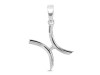 Pisces Zodiac Plain Silver Jewelry Set PS-RDR-3089/RDE-1495/RDB-181/RDC-19.