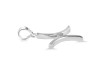 Pisces Zodiac Plain Silver Jewelry Set PS-RDR-3089/RDE-1495/RDB-181/RDC-19.
