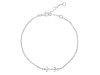 Sagittarius Zodiac Plain Silver Jewelry Set PS-RDR-3097/RDE-1505/RDB-190/RDC-28.