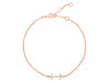 Sagittarius Zodiac Plain Silver Jewelry Set PS-RDR-3097/RDE-1505/RDB-190/RDC-28.