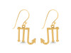 Scorpio Zodiac Plain Silver Jewelry Set PS-RDR-3096/RDE-1504/RDB-189/RDC-27.