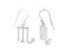 Scorpio Zodiac Plain Silver Jewelry Set PS-RDR-3096/RDE-1504/RDB-189/RDC-27.