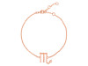 Scorpio Zodiac Plain Silver Jewelry Set PS-RDR-3096/RDE-1504/RDB-189/RDC-27.