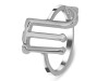 Scorpio Zodiac Plain Silver Jewelry Set PS-RDR-3096/RDE-1504/RDB-189/RDC-27.