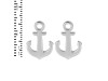 Plain Silver Anchor Stud Earring PS-RDE-598.