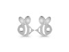 Plain Silver Fish Stud Earring PS-RDE-600.