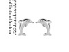 Plain Silver Dolphin Stud Earring PS-RDE-622.