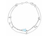 Moonstone  Raw Crystal & White Topaz Bracelet RBM-RDB-168.