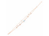 Moonstone  Raw Crystal & White Topaz Bracelet RBM-RDB-168.