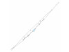 Moonstone  Raw Crystal & White Topaz Bracelet RBM-RDB-168.