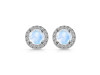 Moonstone & White Topaz Stud Earring RBM-RDE-1259.