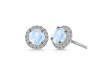 Moonstone & White Topaz Stud Earring RBM-RDE-1259.