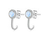 Moonstone & White Topaz Stud Earring RBM-RDE-1264.