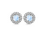 Moonstone & White Topaz Stud Earring RBM-RDE-1268.