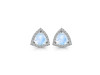 Moonstone & White Topaz Stud Earring RBM-RDE-1269.