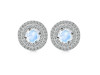 Moonstone & White Topaz Stud Earring RBM-RDE-1271.