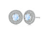 Moonstone & White Topaz Stud Earring RBM-RDE-1271.
