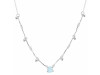 Moonstone  Raw Crystal & White Topaz Necklace RBM-RDN-385.