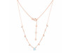 Moonstone  Raw Crystal & White Topaz Necklace RBM-RDN-385.