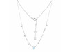 Moonstone  Raw Crystal & White Topaz Necklace RBM-RDN-385.