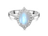 Moonstone & White Topaz Ring RBM-RDR-1745.
