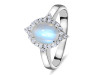 Moonstone & White Topaz Ring RBM-RDR-1745.