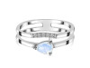 Moonstone & White Topaz Ring RBM-RDR-2862.