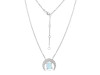 Moonstone Raw Crystal & White Topaz Necklace RBM-RN-67.