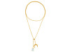 Moonstone Raw Crystal & White Topaz Necklace RBM-RN-71.
