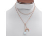 Moonstone Raw Crystal & White Topaz Necklace RBM-RN-71.