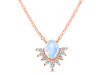 Moonstone & White Topaz Necklace RBM-RN-72.