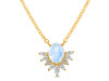 Moonstone & White Topaz Necklace RBM-RN-72.