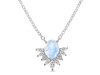 Moonstone & White Topaz Necklace RBM-RN-72.