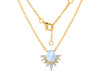 Moonstone & White Topaz Necklace RBM-RN-72.