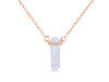 Moonstone & White Topaz Pencil Necklace RBM-RN-84.