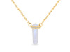 Moonstone & White Topaz Pencil Necklace RBM-RN-84.