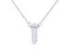 Moonstone & White Topaz Pencil Necklace RBM-RN-84.