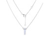Moonstone & White Topaz Pencil Necklace RBM-RN-84.