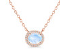 Moonstone & White Topaz Necklace RBM-RN-85.