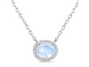 Moonstone & White Topaz Necklace RBM-RN-85.