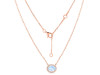 Moonstone & White Topaz Necklace RBM-RN-85.