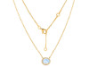 Moonstone & White Topaz Necklace RBM-RN-85.