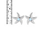 Moonstone Star Fish Stud Earring RBM-RUE-1.