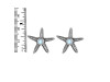 Moonstone Star Fish Stud Earring RBM-RUE-2.