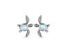 Moonstone Turtle Stud Earring RBM-RUE-3.
