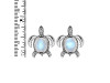 Moonstone Turtle Stud Earring RBM-RUE-4.