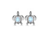 Moonstone Turtle Stud Earring RBM-RUE-4.