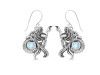 Moonstone Mermaid & Shell Earring RBM-RUE-21.